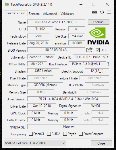 Massage flyde snemand Nvidia RTX 2080 Ti graphics cards are dying on a lot of users | [H]ard|Forum