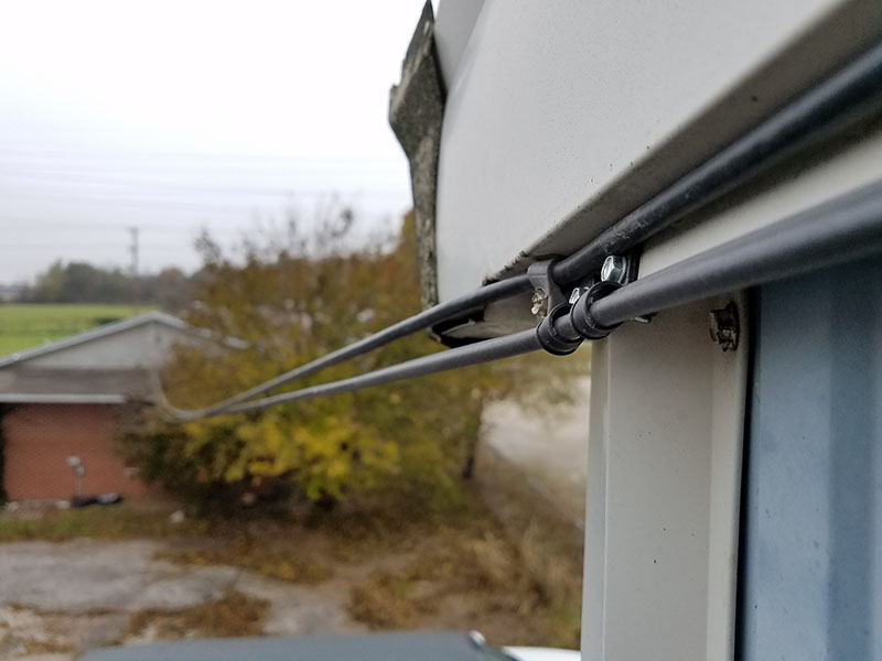 aerial cable clamp