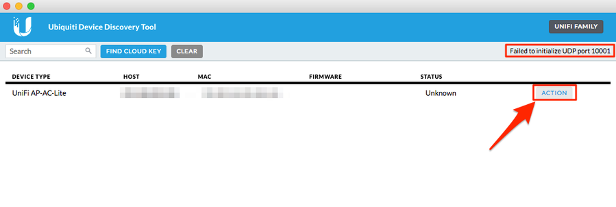 Adopt unifi ap port