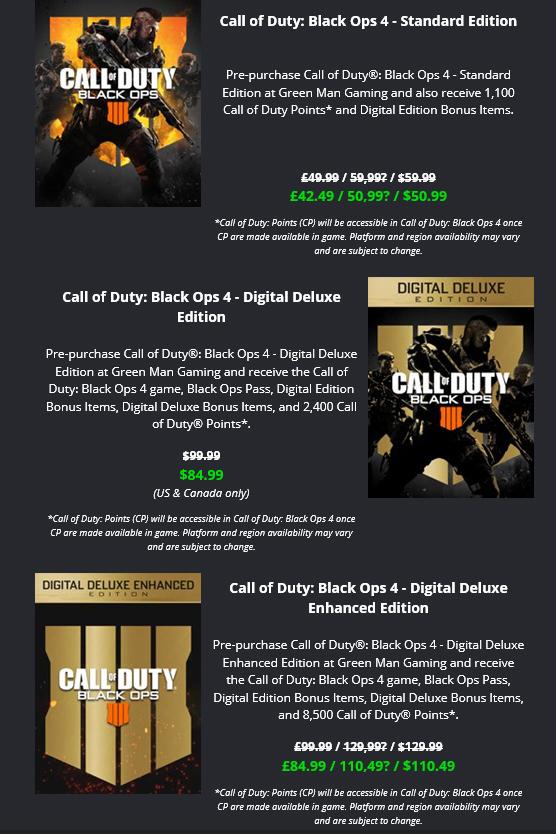 call of duty black ops 4 for sale