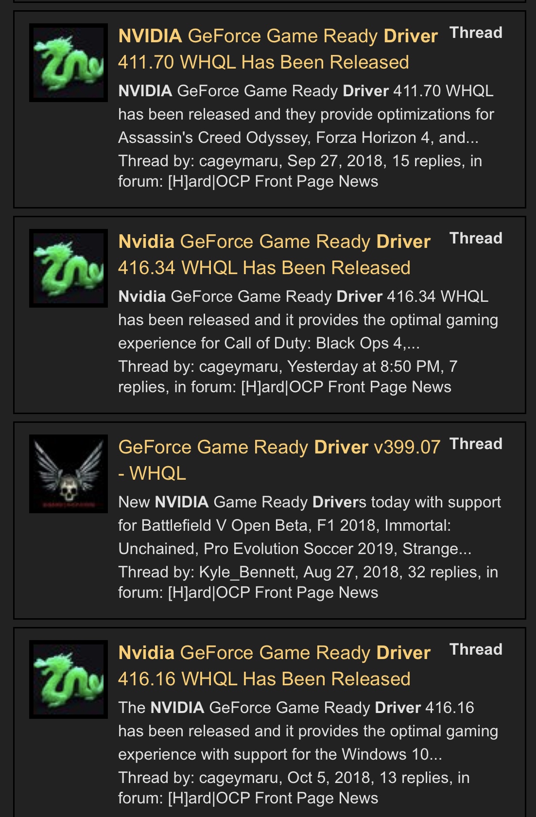 Nvidia Geforce Game Ready Driver 41634 Whql Has Been Released H