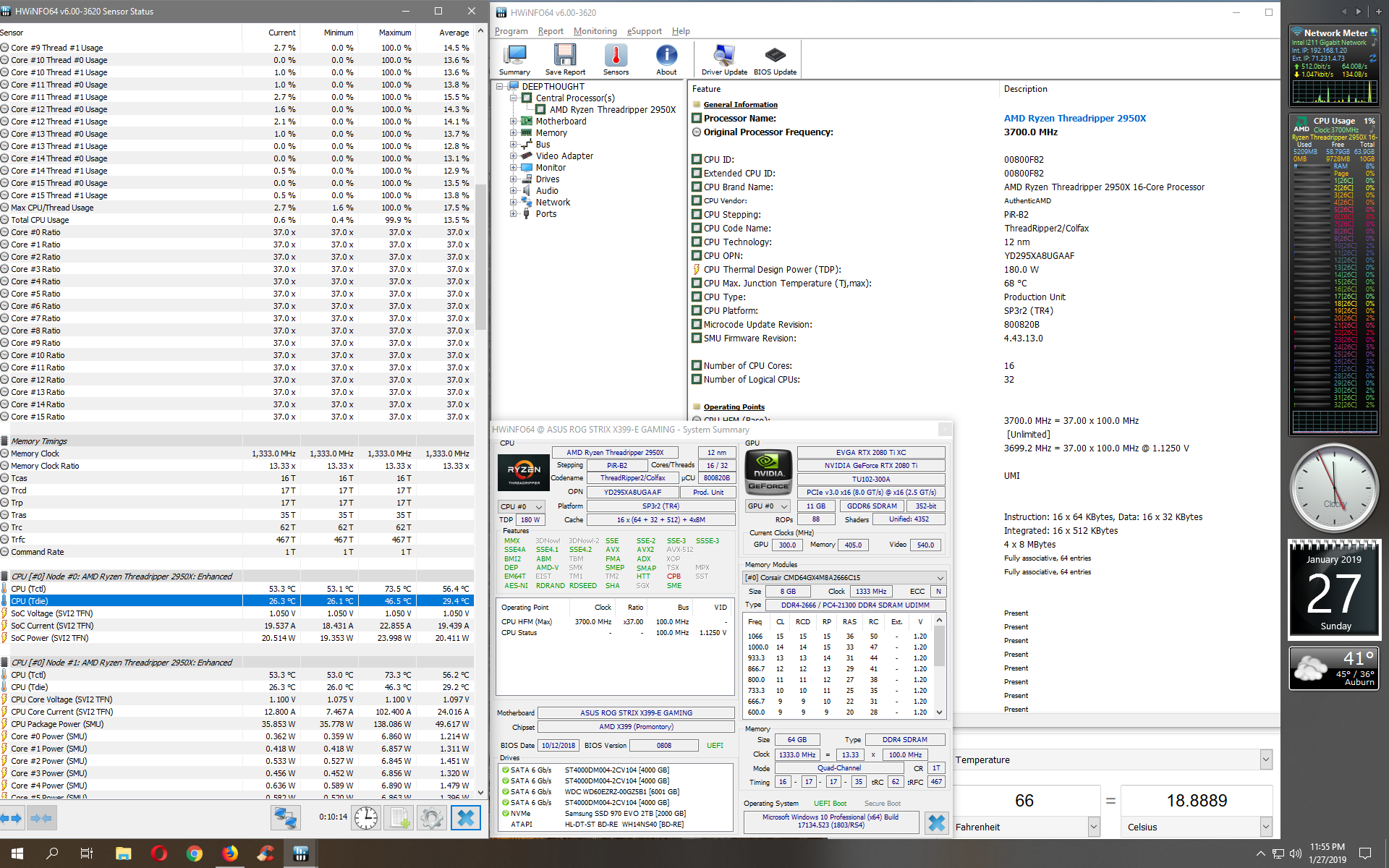 Question on my Threadripper 2950X temperature. | [H]ard|Forum