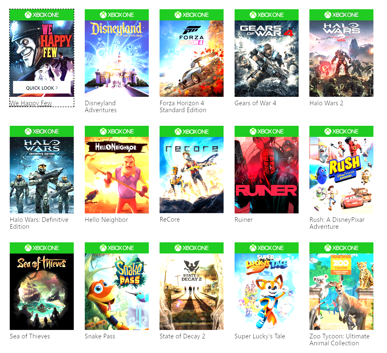 xbox game pass for pc game list