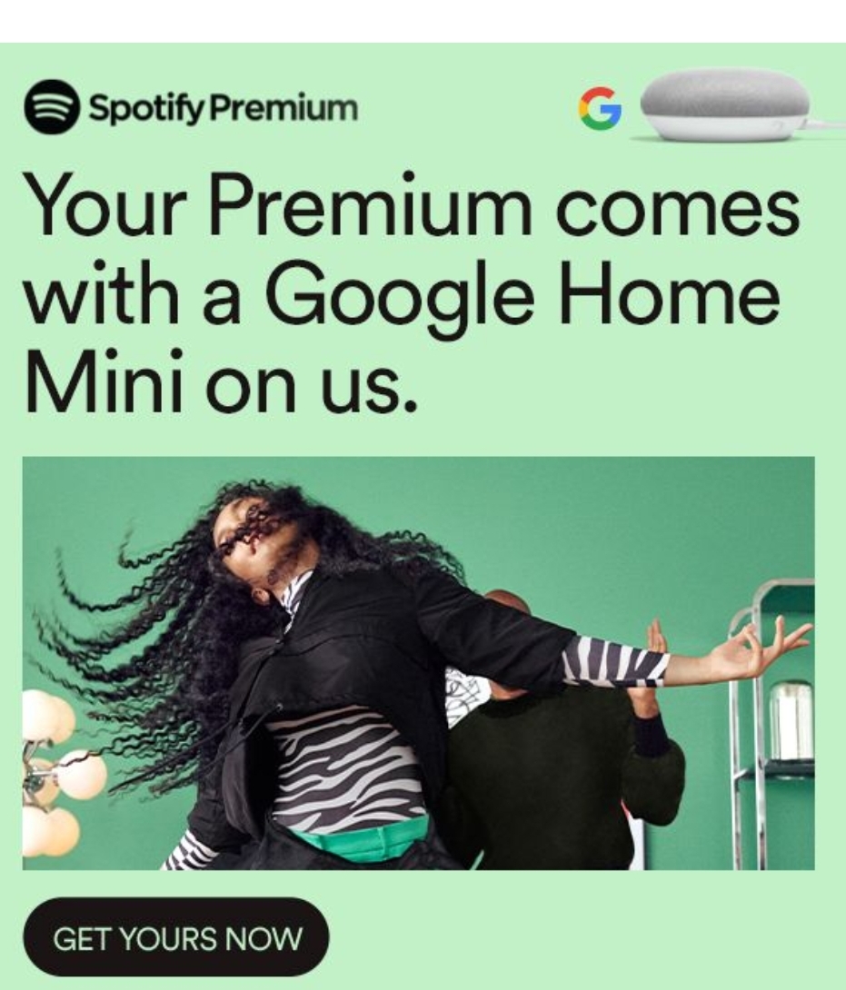 Spotify free google home offer shops