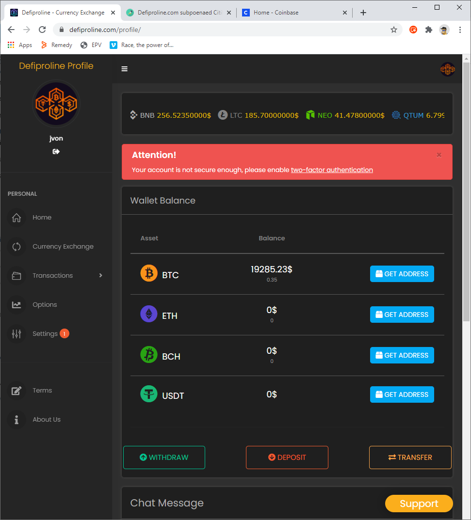 Discord Crypto Scam for Defiproline | [H]ard|Forum