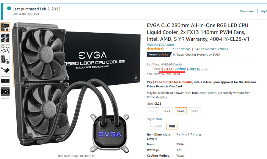 Bunch of 280/360 aio deals $75-$90 | [H]ard|Forum