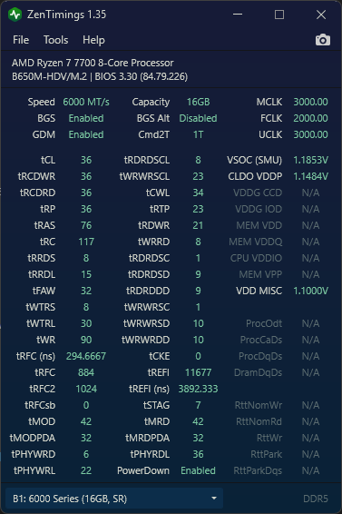 Ryzen 7700 -bad imc, ram or mobo? Can't get 6000MT stable. | [H]ard|Forum